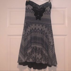 Beautiful Free People Strapless Mini Dress Large